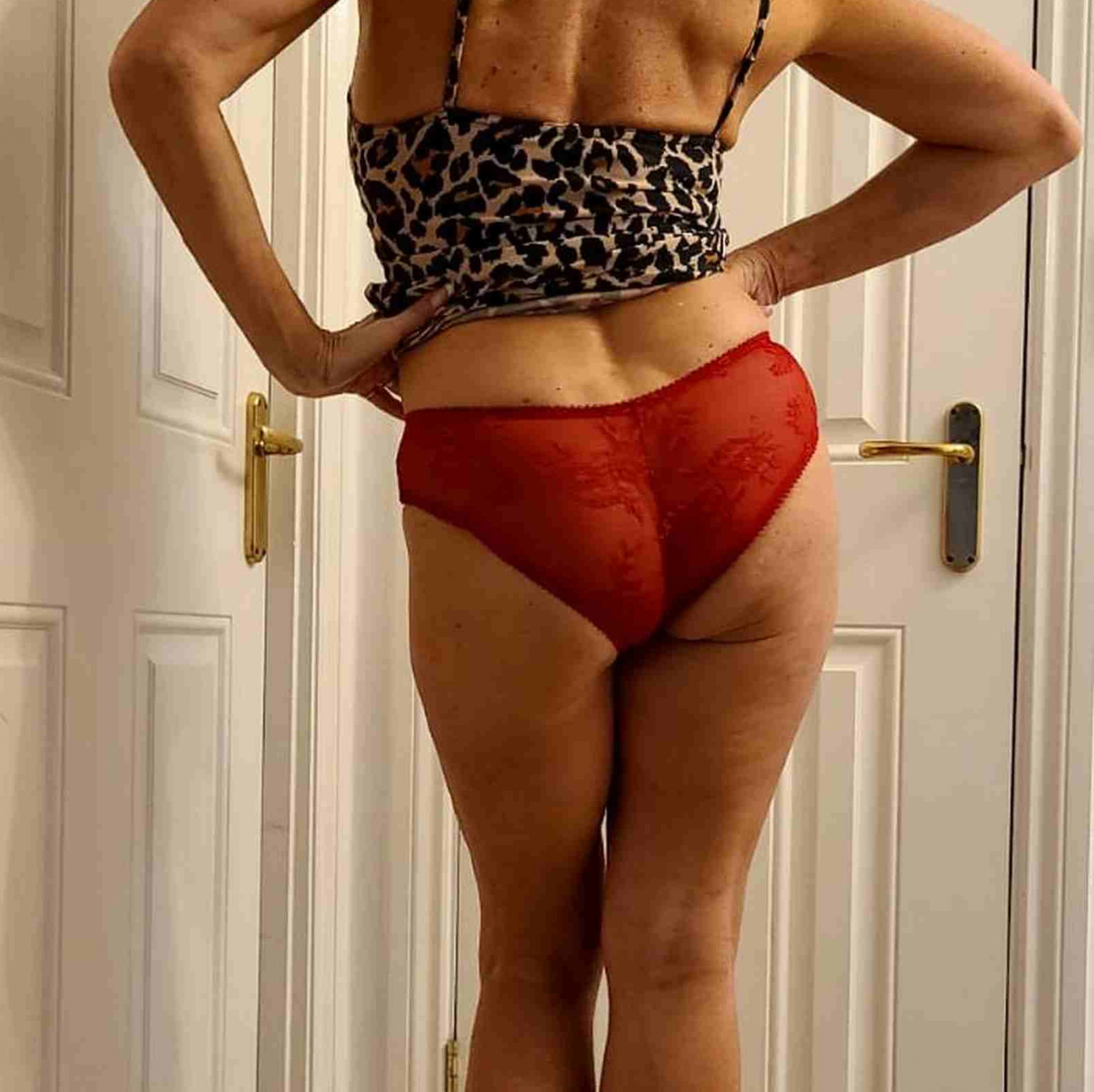 Lace Red Panties Worn for you to enjoy x